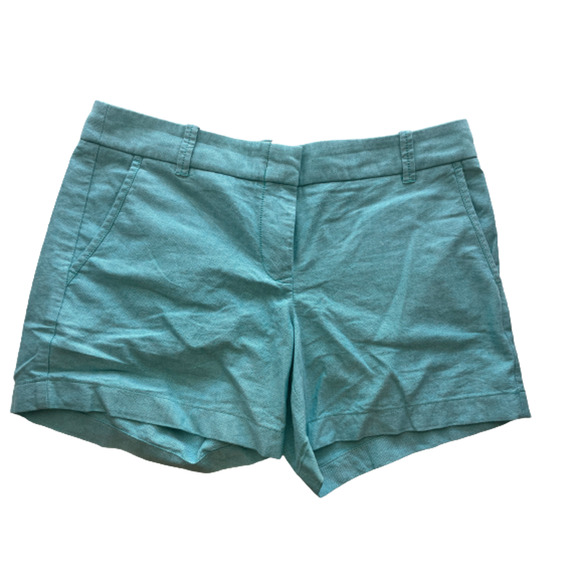 J. Crew Factory Pants - J. Crew Factory Womens City Fit Shorts Cotton Aqua Teal Blue Size 6